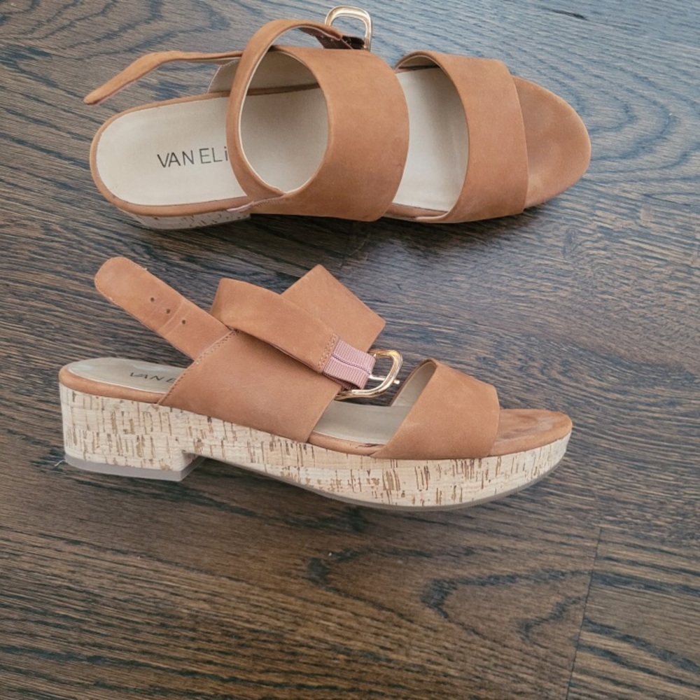 Van Eli Nubuck and Cork Sandals